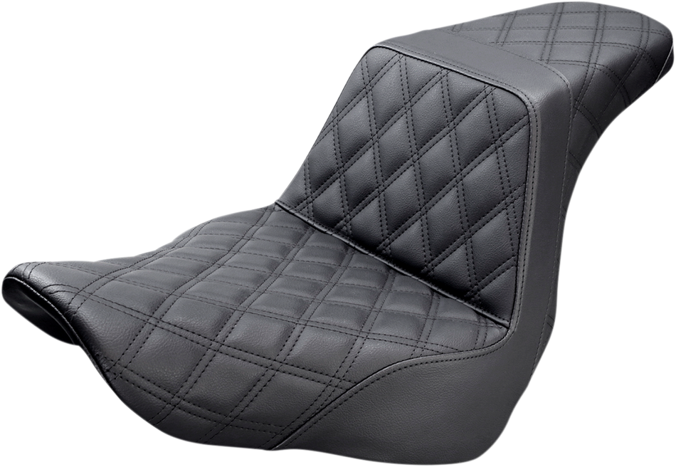 Asiento elevador SADDLEMEN - Costura de celosía completa - Negro 818-29-175 