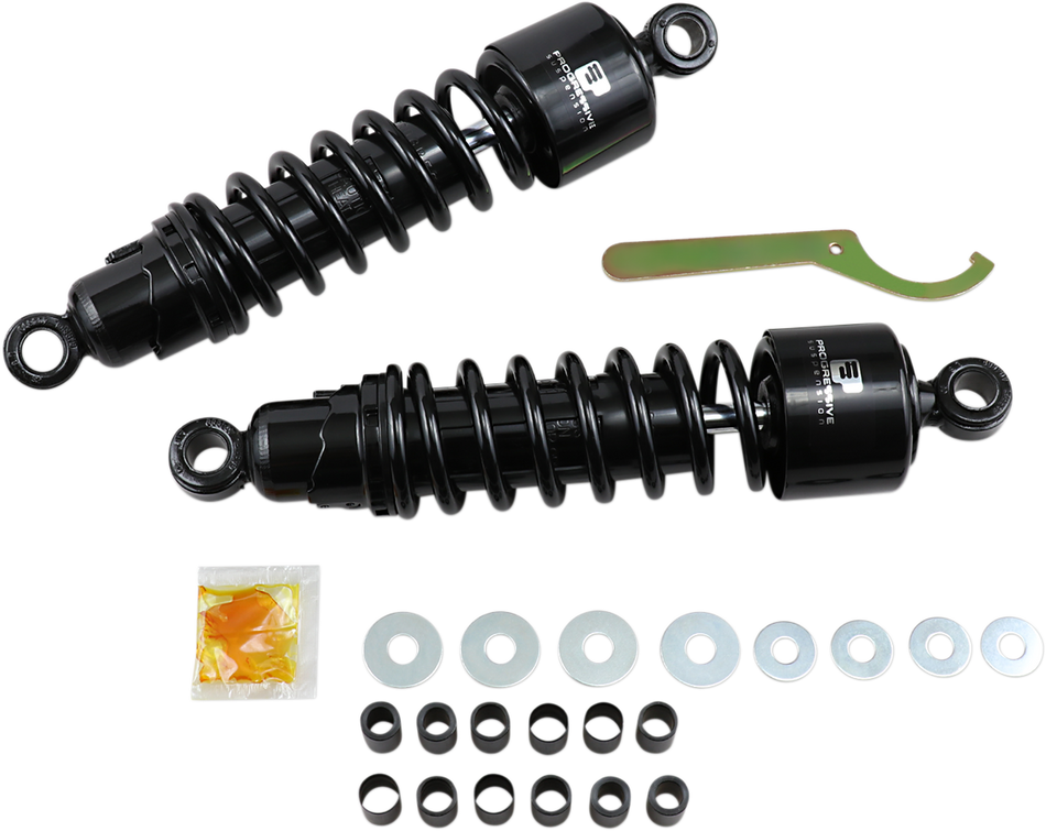 PROGRESSIVE SUSPENSION 412 Series Shock - 12" - Heavy Duty - Black - XG 412-4403B