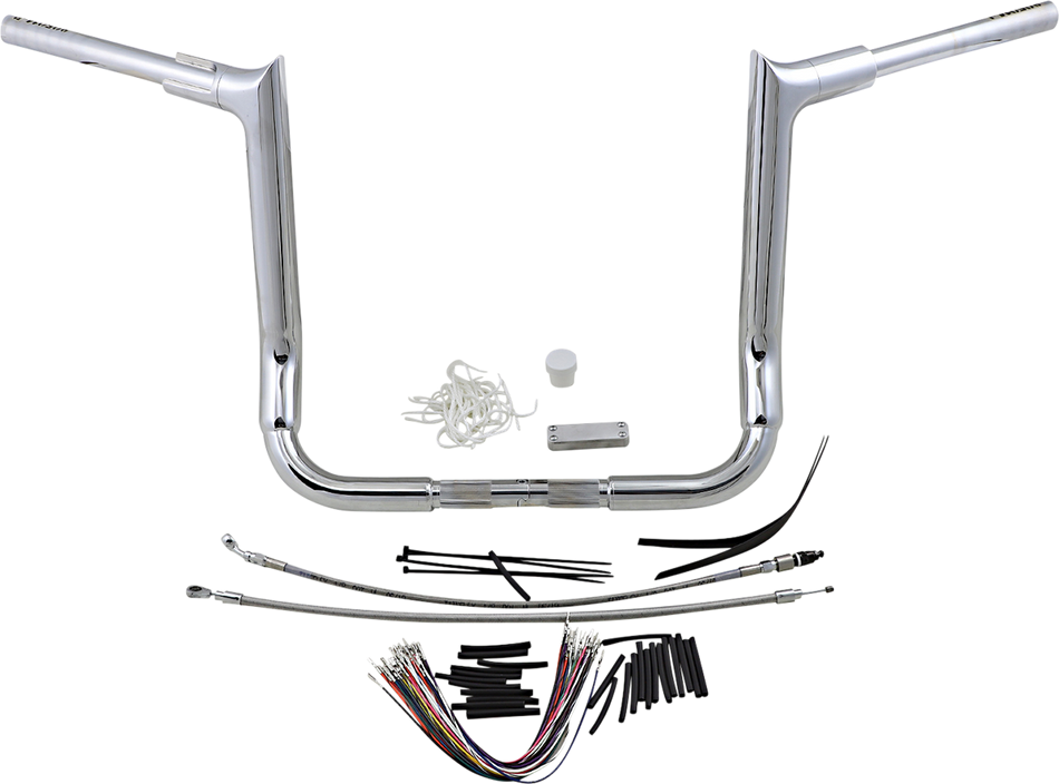 FAT BAGGERS INC. Handlebar Kit - Pointed Top - 14" - Chrome 809114