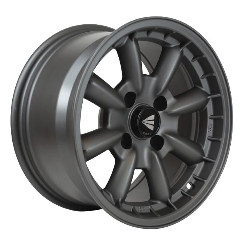 Enkei Compe 15x5.5 17mm Offset 4x130 Bolt Pattern 87mm Bore Dia Matte Gunmetal Wheel 477-555-1517GM