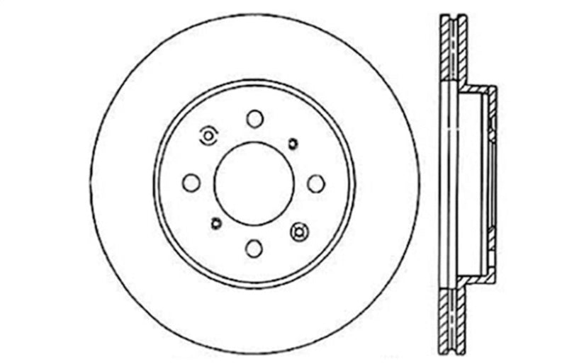 StopTech 90-01 Acura Integra (exc. Type R) / 01-05 Honda Civic / 07+ Honda Fit / 93-97 Del Sol VTEC 127.40021L