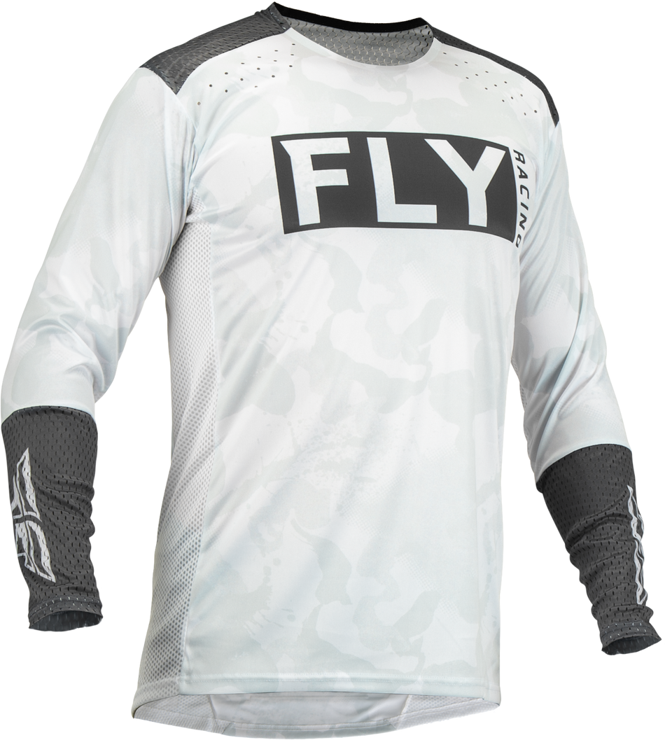 FLY RACING Lite L.E. Stealth Jersey White/Grey 2x 376-7242X