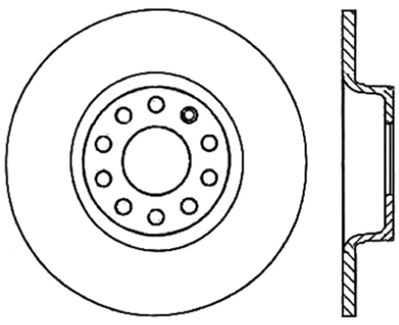 StopTech Slotted & Drilled Sport Brake Rotor 127.33099L