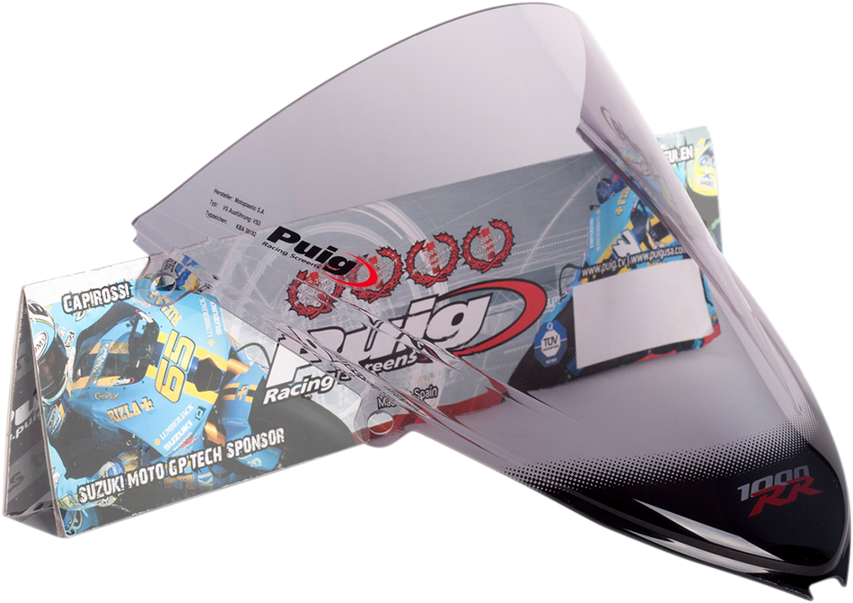 PUIG HI-TECH PARTS Race Windscreen - Smoke - CBR1000RR 4623H