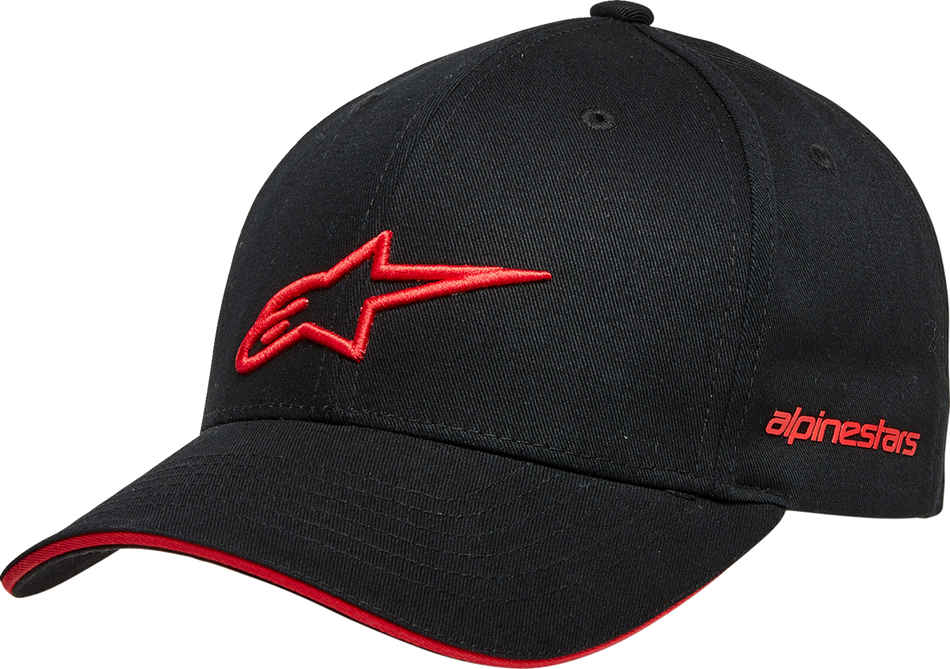 ALPINESTARS Rostrum Hat - Black/Red - One Size 1232-81000-1030