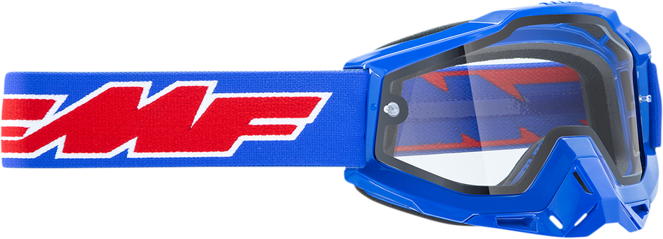 FMF PowerBomb Enduro Goggles - Rocket - Blue - Clear F-50038-00002 2601-2987