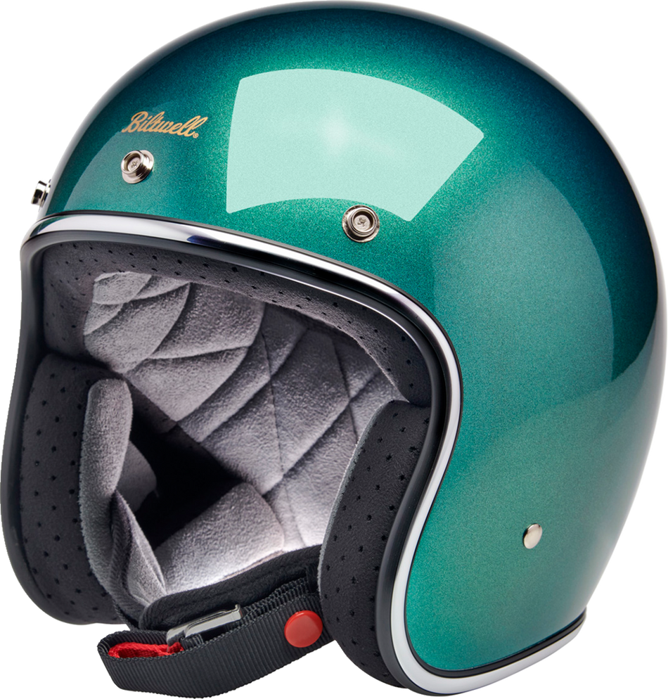 BILTWELL Bonanza Helmet - Metallic Catalina Green - Medium 1001-358-203