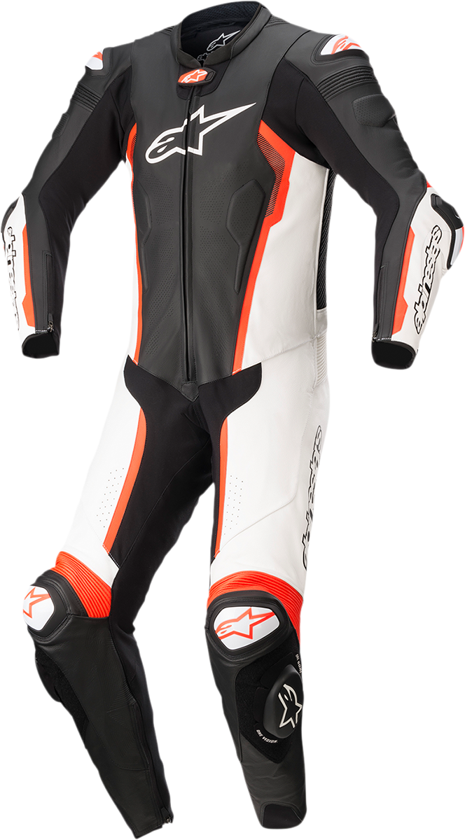 ALPINESTARS Missile v2 - 1-Piece Suit - Black/White/Red Fluorescent - US 44 / EU 54 3150122-1231-54