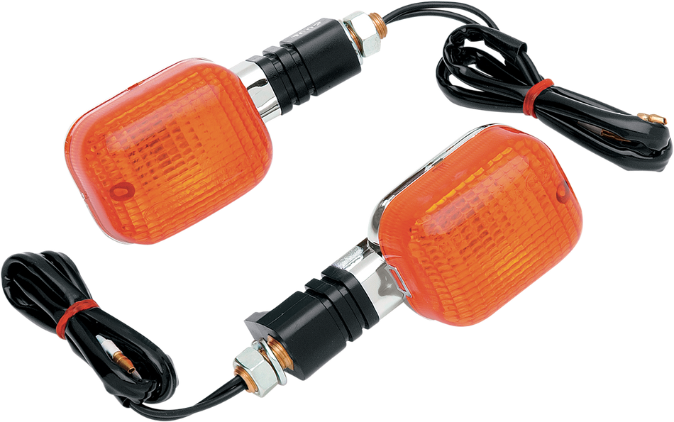 K&S TECHNOLOGIES Turn Signal - Chrome/Amber 25-7002