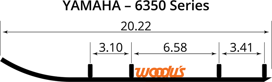 WOODY'S Wear Bar - Trail Blazer IV Flat-Top - 6" - 60 TYV4-6350