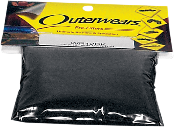 OUTERWEARS Pre-Filter Sheet - Black - 24x24 WR24BK