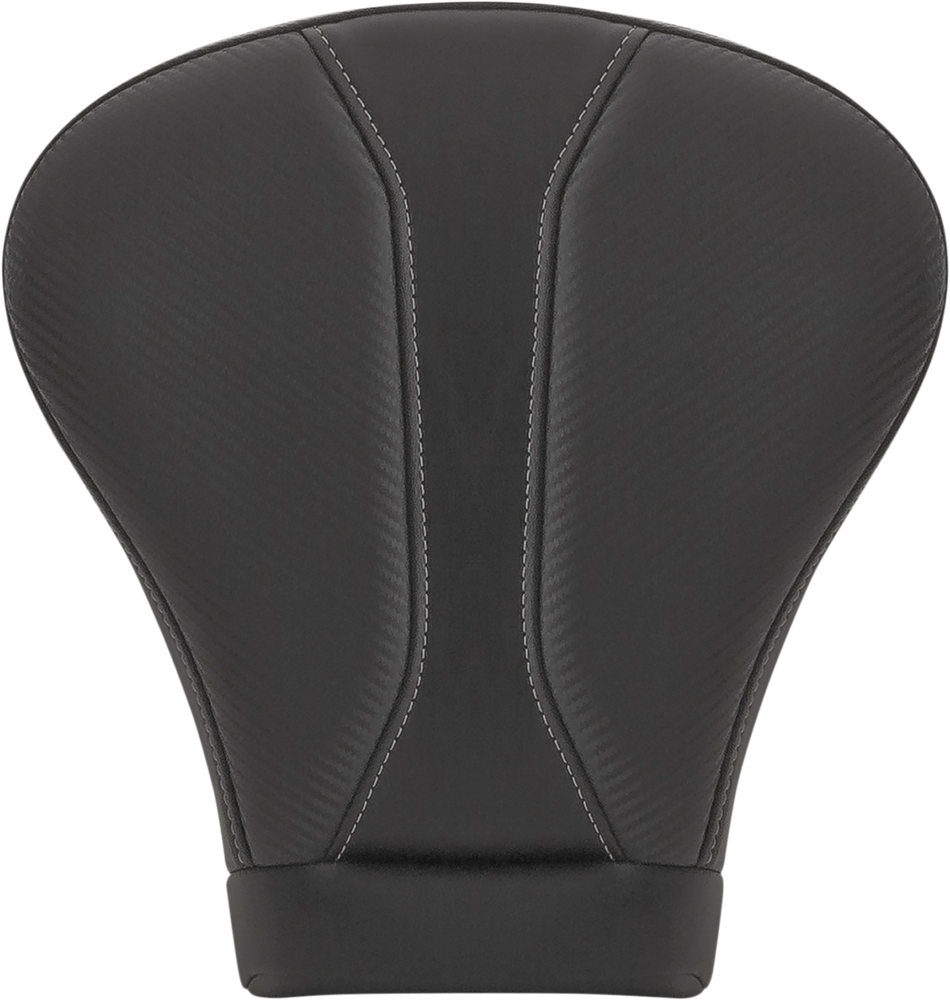 SADDLEMEN Dominator Pillion Pad - Extended Reach/Touring - Black w/ Gray Stitching - FLH/FLT '08-'22 808-07B-0142EXT