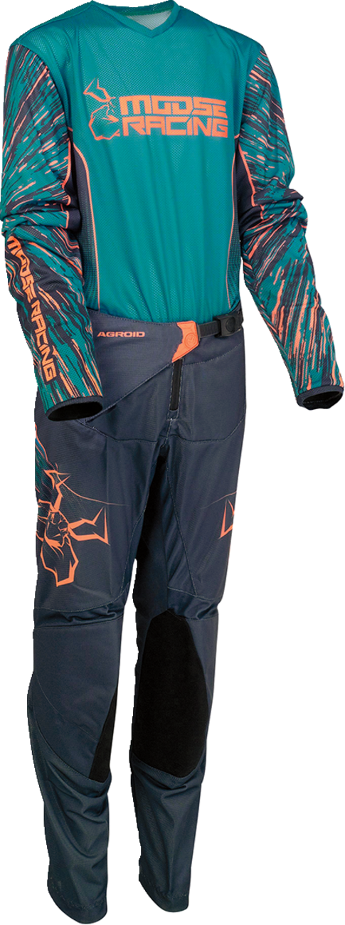 MOOSE RACING Youth Agroid Jersey - Blue/Orange - Large 2912-2332