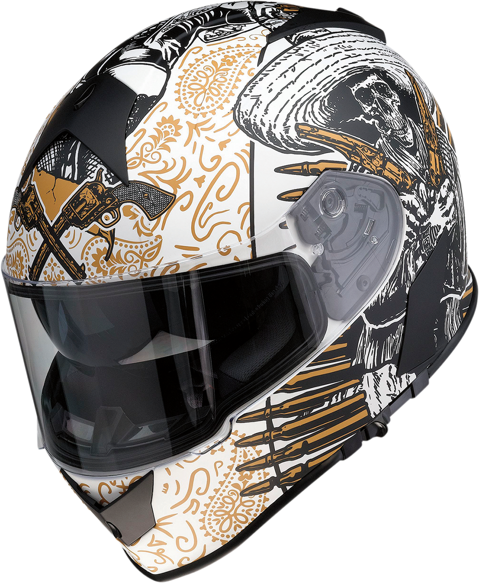 Z1R Warrant Helm - Sombrero - Weiß/Gold - 2XL 0101-14169 