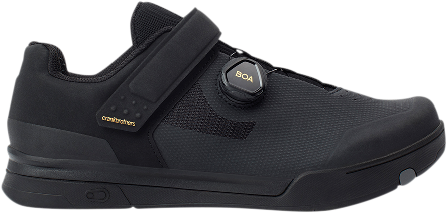 CRANKBROTHERS Mallet BOA® Shoes - Black/Gold - US 8.5 MAB01080A-8.5