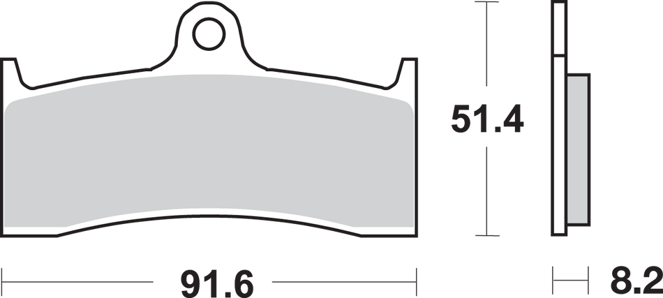 SBS Carbon Tech Brake Pads - Buell 676H.CT