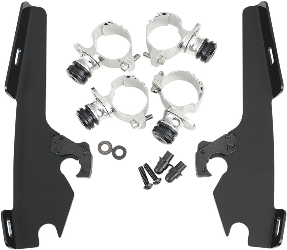 MEMPHIS SHADES Batwing Trigger Lock Mounting Kit - VT 750 Phantom - Black MEK1957