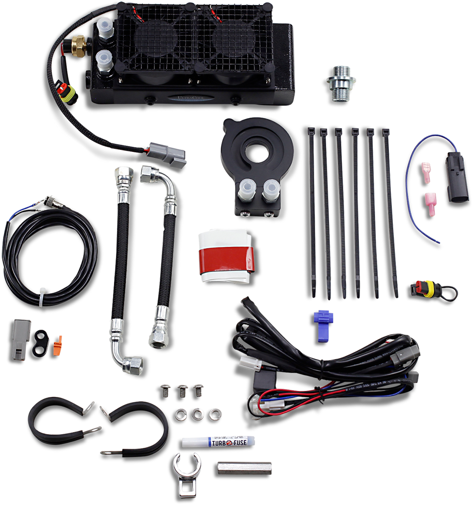 ULTRACOOL Naked Oil Cooler Kit - Black SMT8-3