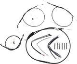 BURLY BRAND Handlebar Cable and Brake Line Kit - Extended - Sportsters - 14" T-Bar Handlebars - ABS B30-1269