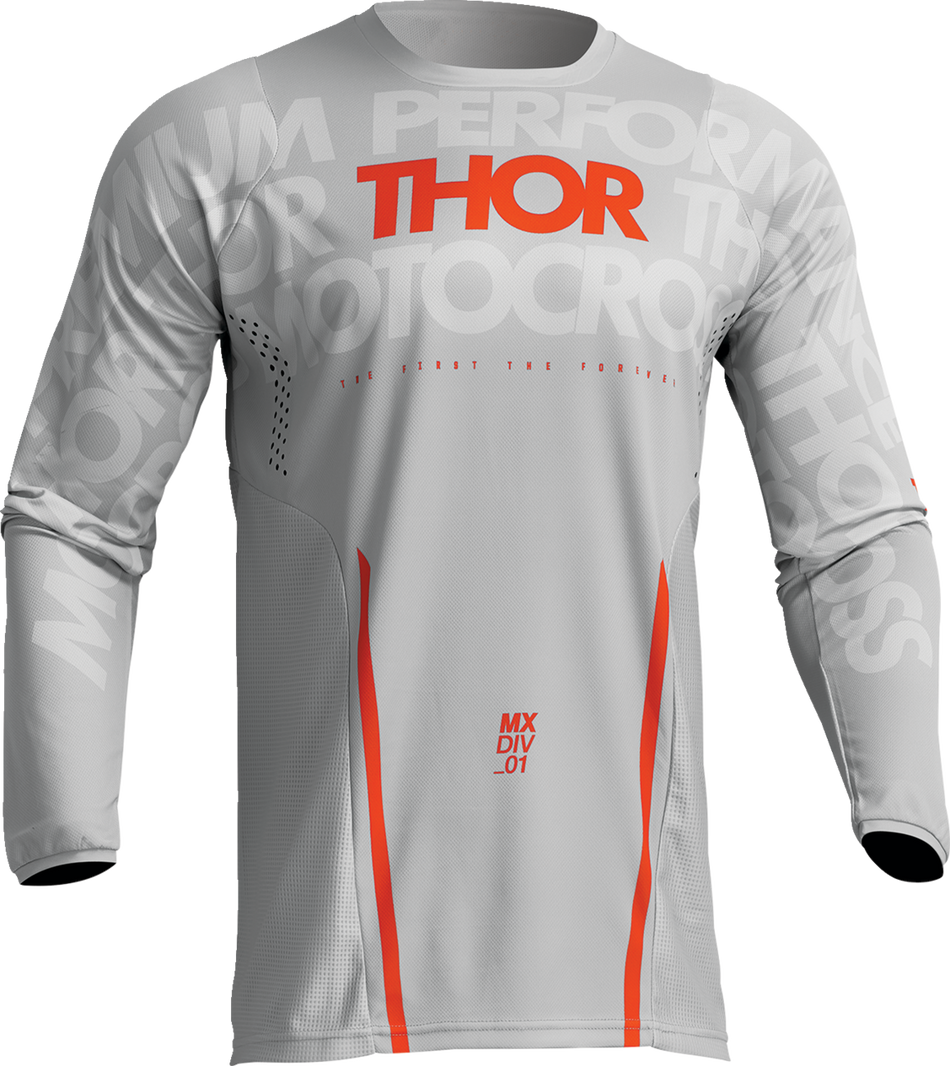 THOR Pulse Mono Jersey - Gray/Orange - Large 2910-7111