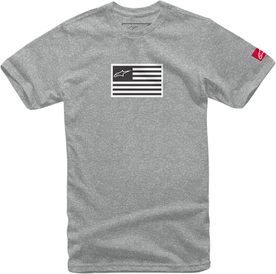 ALPINESTARS Flagged T-Shirt - Heather Gray - Large 1213720381026L