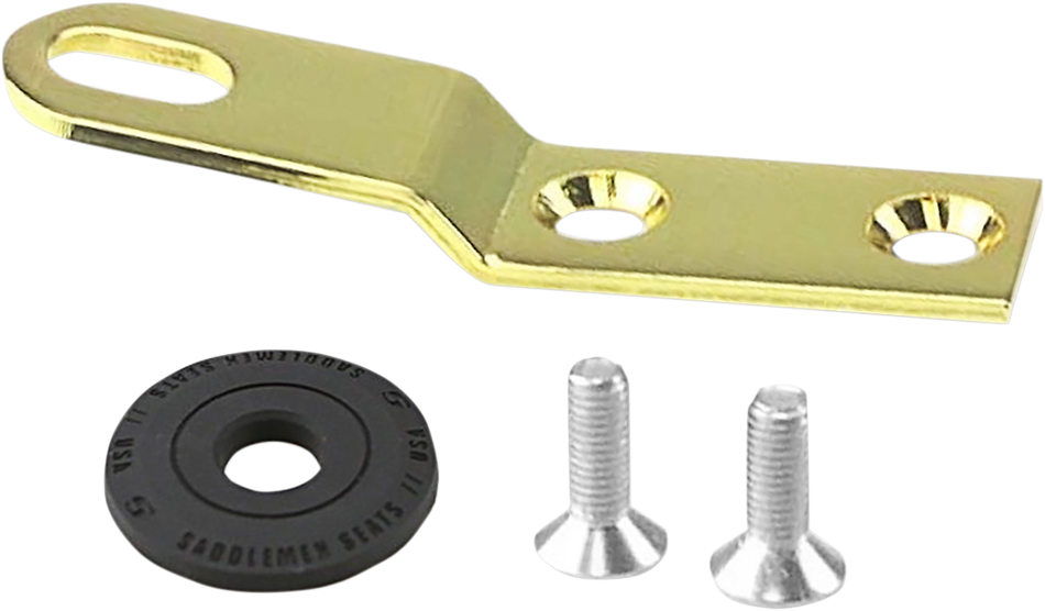 SADDLEMEN Seat Bracket - Gold - 1/4"-28 10545GOB