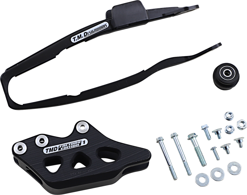 T.M. DESIGNWORKS Chain Guide/Slider - Yamaha - Black YCP-OR7-BK