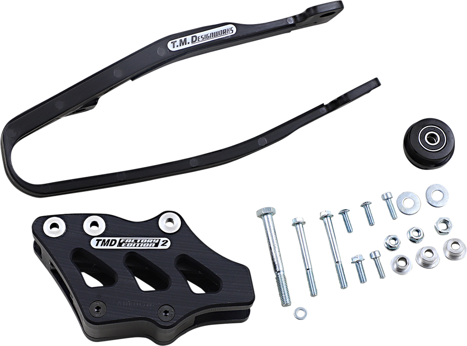 T.M. DESIGNWORKS Chain Guide/Slider - Yamaha - Black YCP-OR6-BK