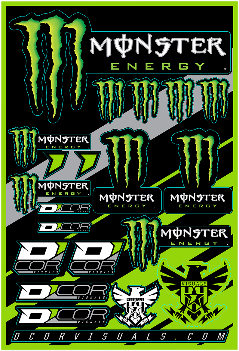 D'COR VISUALS Decal Sheet - Monster 40-90-102