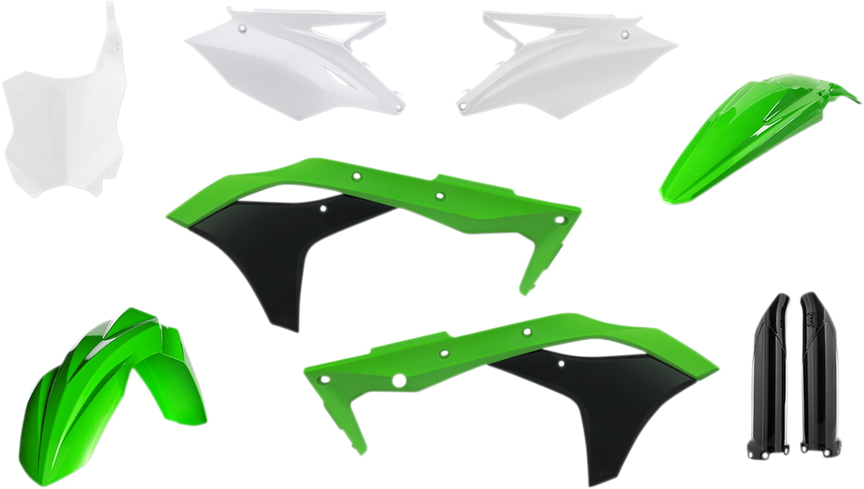 ACERBIS Full Replacement Body Kit - OEM '17 Green/Black/White 2630635569