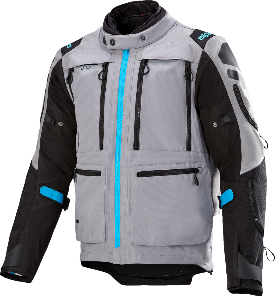 ALPINESTARS Ardent 3in1 Adventure Touring Jacket - Gray/Black/Blue - Small 3204423-9117-S