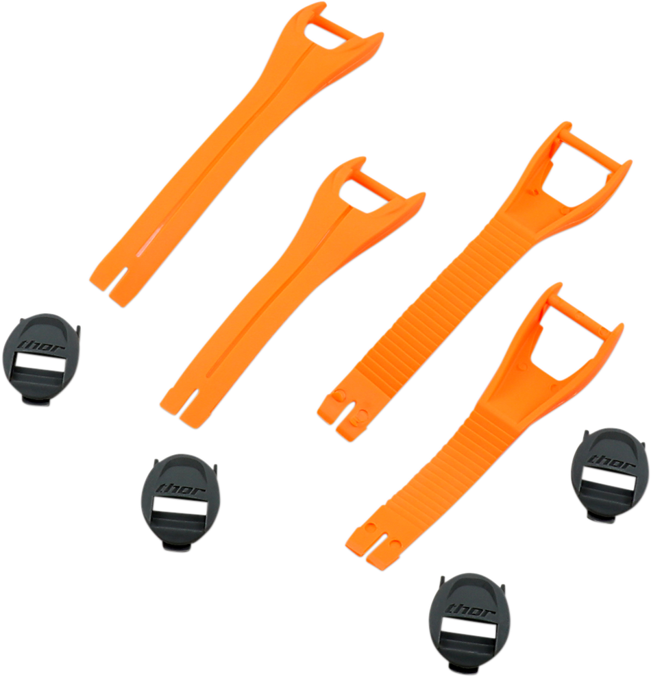 THOR Blitz XP MX Boot Straps - Orange - Size 7-9 3430-0872