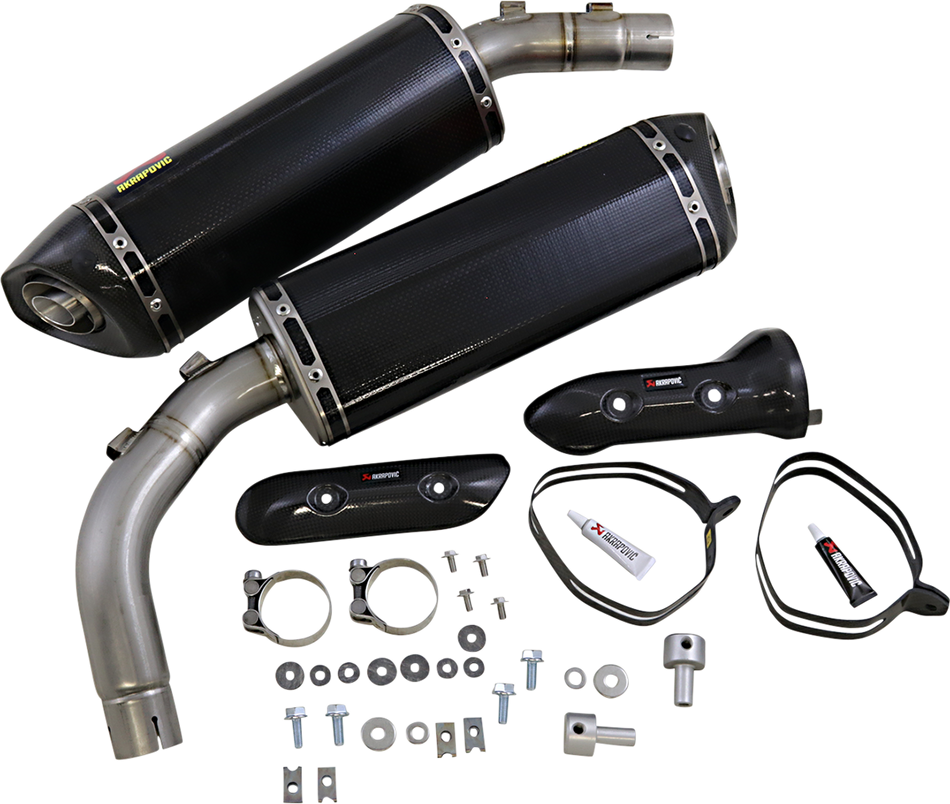 AKRAPOVIC Mufflers - Carbon Fiber YZF-R1 2009-2014 S-Y10SO10-HZC 1811-2981