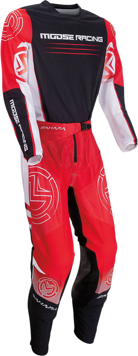 MOOSE RACING Sahara Trikot – Rot/Schwarz – Medium 2910-6853