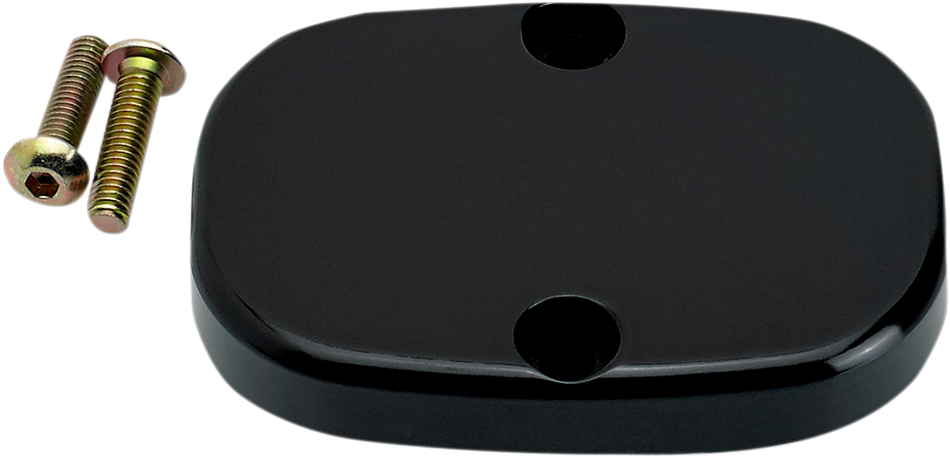 JOKER MACHINE Master Cylinder Cover - Smooth - Black - FL 08-010B