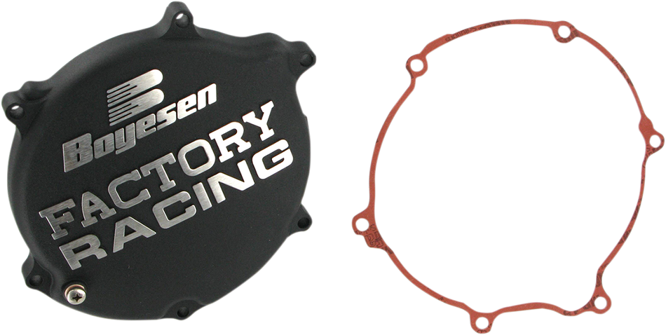 BOYESEN Clutch Cover - Black - KX125 CC-11AB