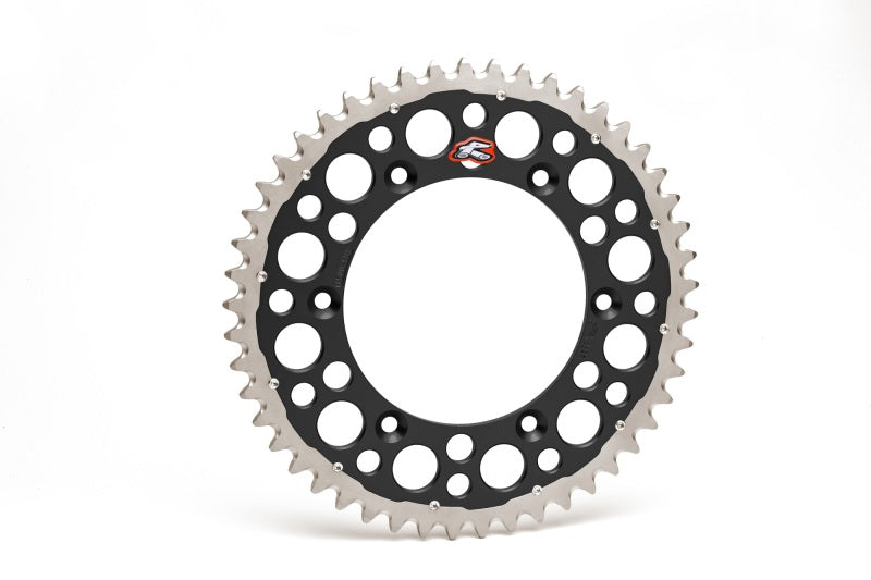 Renthal 92-24 Honda CR125R/250R/500R/ CRF250R/X/450R/RWE/RX Rear Twinring - Black 520-49P Teeth 1540-520-49GPBK
