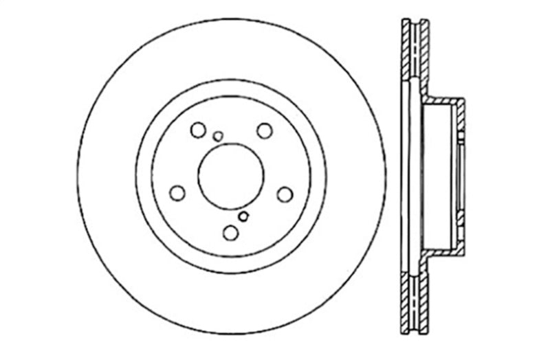 StopTech Slotted & Drilled Sport Brake Rotor 127.47021L