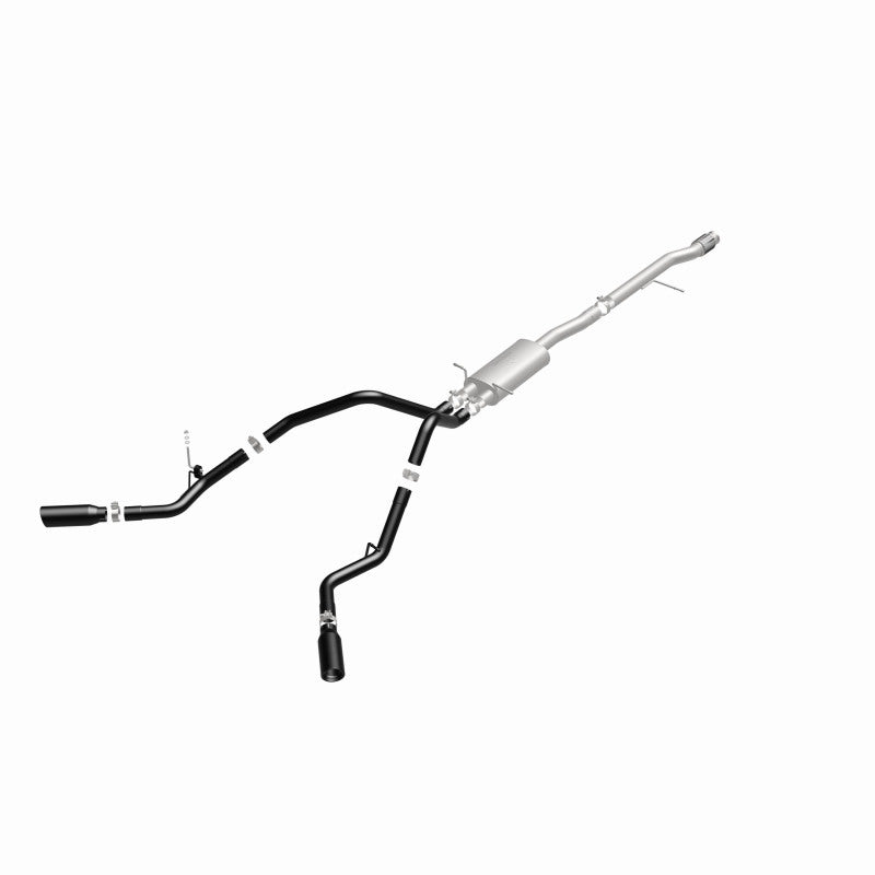 MagnaFlow SYS Cat-Back 3.5in Black Dual Split Rear Tips 14-15 Chevy Silverado/GMC Sierra 4.3L-5.3L 15360