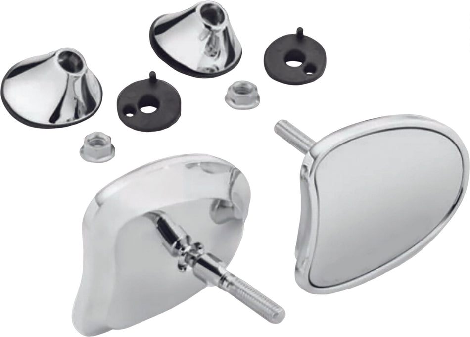 HARDDRIVE Tapered Fairing Mirrors Chrome 270332