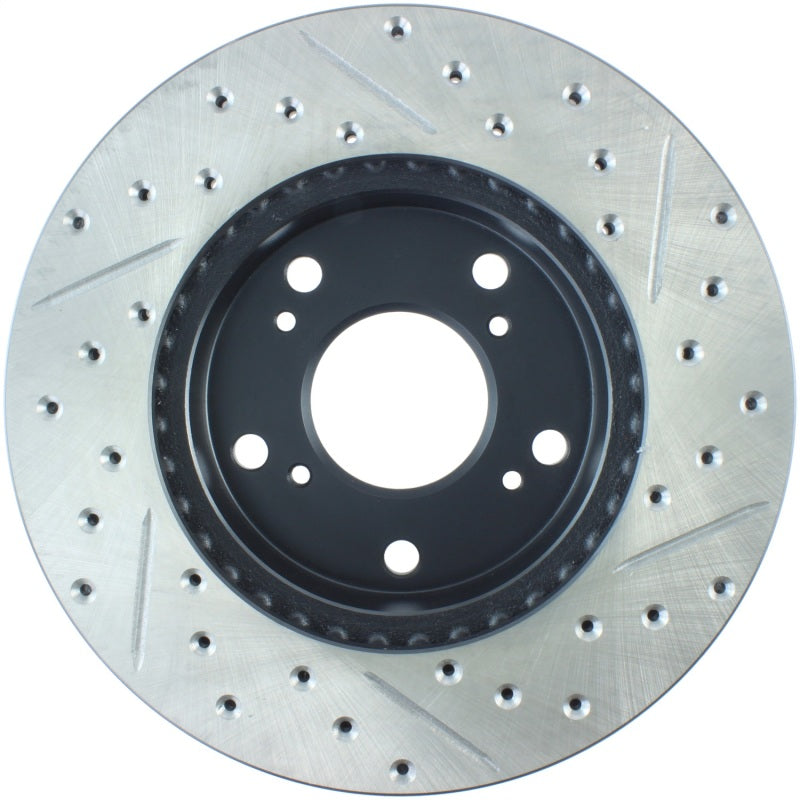 StopTech 02-06 Acura RSX Slotted & Drilled Right Front Rotor 127.40056R