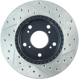 StopTech 02-06 Acura RSX Slotted & Drilled Right Front Rotor 127.40056R