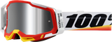 100% Racecraft 2 Schutzbrille - Arsham Red - Silver Flash Mirror 50010-00016