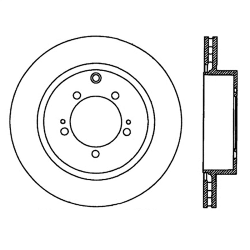 StopTech Power Slot 03-06 Evo 8 & 9 Slotted Right Rear Rotor 126.46065SR