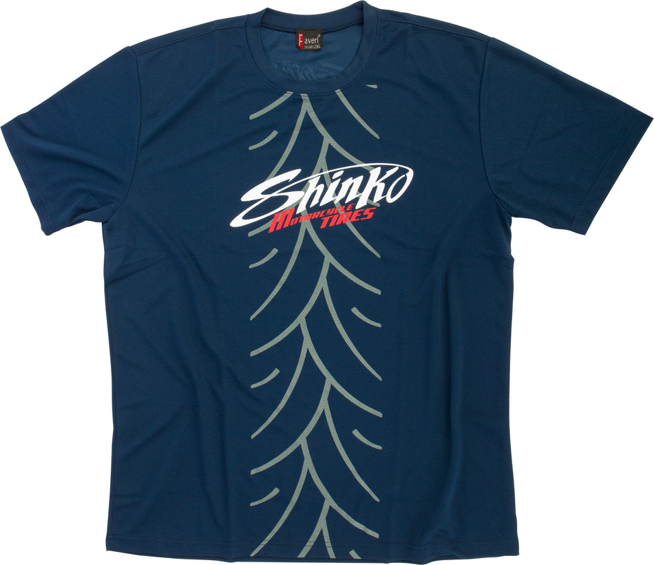 SHINKO Shinko T-Shirt Blu Lg (Xxl) Usa Size Large T-SHIRT XXL BLU