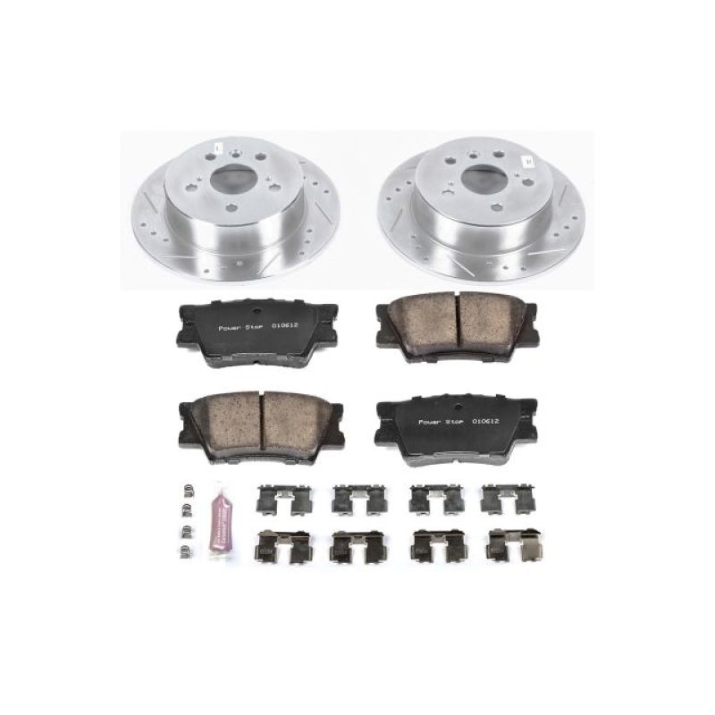 Power Stop 13-18 Lexus ES300h Rear Z23 Evolution Sport Brake Kit K6520