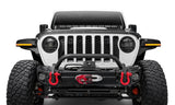 Bushwacker 18-22 Jeep Wrangler 2/4dr / 20-22 Jeep Gladiator Trail Armor Hood Armor (3pc) - Tex. Blk 14131