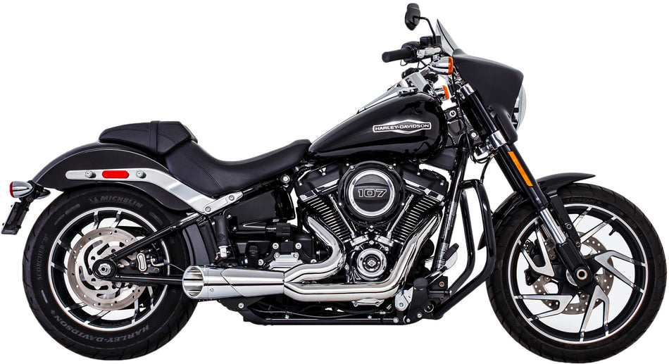 FREEDOM Combat 2-1 Shorty Chrome W/Chrome Tip M8 Softail HD00813