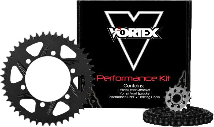 VORTEX Sprocket/Chain Kit Stl/Alu 14/47t Blk Rx3 520-110l Blk CK6257