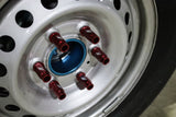 Mishimoto Aluminum Locking Lug Nuts M12x1.5 27pc Set Red MMLG-15-27LRD